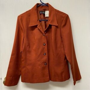 🎯 women’s rust orange blazer.  Size 12.